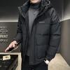 Уличная горная приливная марка пуховик с капюшоном можно открыть дважды для сохранения тепла и утолщенная куртка-пуховик мужская