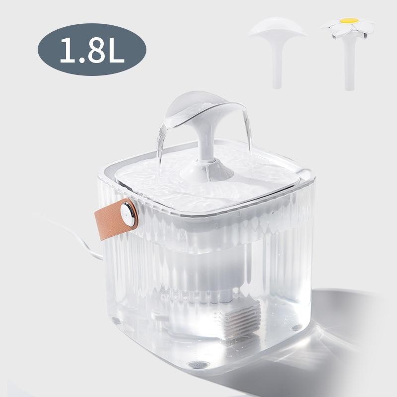 Automatic Transparent Plastic Charging Cat & Dog Water Dispensers Water Bottles Fountains