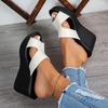 Casual Women's Shoes 2025 Hot Sale Open Toe Women's Slippers Platform Outdoor Slippers Women Super High Wedges Round Toe Sandals