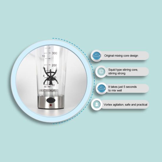 500 мл автоматический стакан для смешивания, высокоскоростной электрический протеиновый молочный ямс, порошок, шейкер, портативный миксер, блендер, бутылка для воды, подарок на день рождения