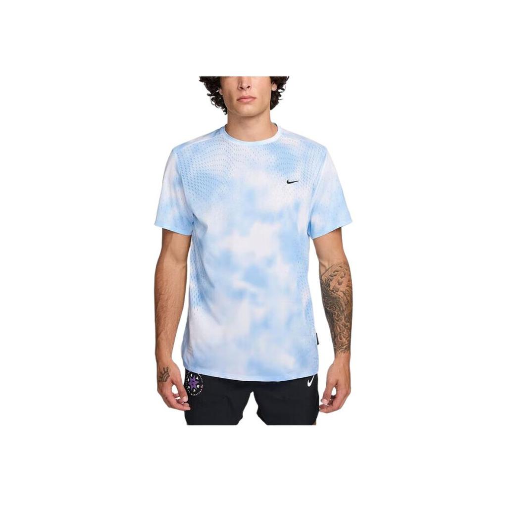 Nike Футболка с коротким рукавом Dri-FIT ADV AS DFADV RD Breathe Мужская Топы Синий Белый HJ4149422