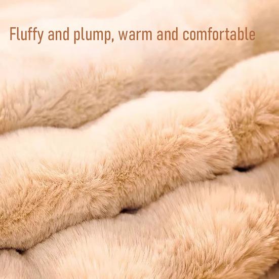 Плюшевое одеяло для питомца, толстый ортопедический коврик для собаки и кошки, водонепроницаемая подкладка, нескользящее дно, съемный моющийся чехол, защита от проливания для лежанки питомца