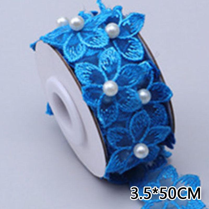 1 рулон свадебного платья с цветочной кружевной вышивкой и жемчугом, шитье одежды своими руками