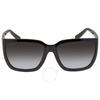 Grey Rectangular Ladies Sunglasses Sf1018s 001 59