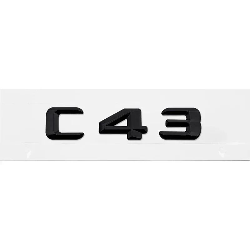 3D Car Tail Letter Stickers Badge for Mercedes Benz C Class C32 C36 C43 C55 C63 C180 C200 C220 C230 Auto Rear Trunk Emblem ZC2