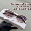 Frameless Diamond Trimmed Reading Glasses Blue Light Blocking Eye Protection Presbyopia Glasses High-definition Eyeglasses