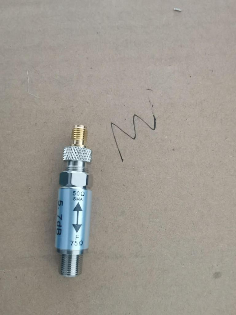 New 50-75 Ohm SMA-F to BNC RF Impedance Converter