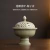 Zen Plum Green Lotus Petal Plate Incense Holder Water Fountain Decoration Incense Burners Aromatherapy Censer Chinese Tea Craft