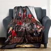Name Custom Ateez Print Flannel Blanket High Quality Warm Comfortable Cover for All Seasons Perfect for Gifts Home Decor