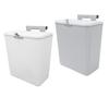 9L Kitchen Trash Can Wall Mounted with Lid Hanging Cabinet Door Trash Can for Kitchen Bathroom