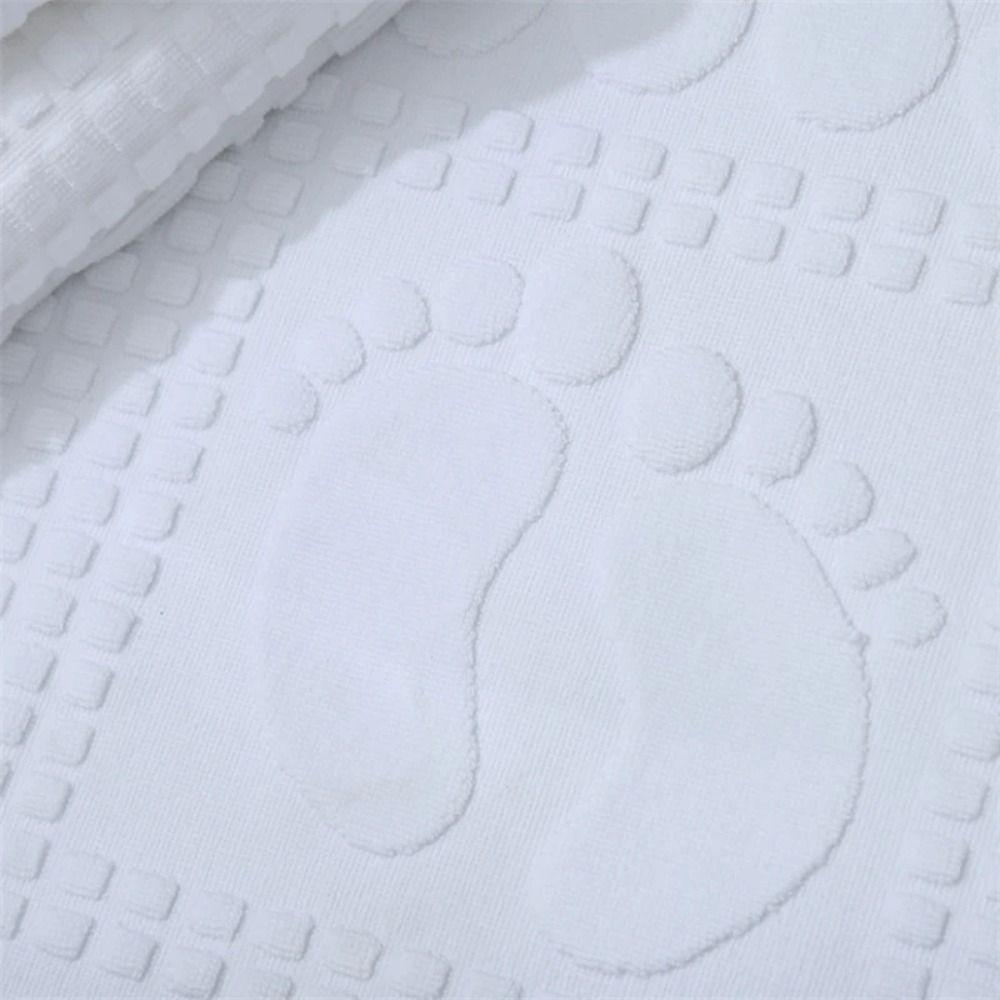 50*80cm Bathroom Mat White Feet Towel Bath Rug Shower Mat Hotel