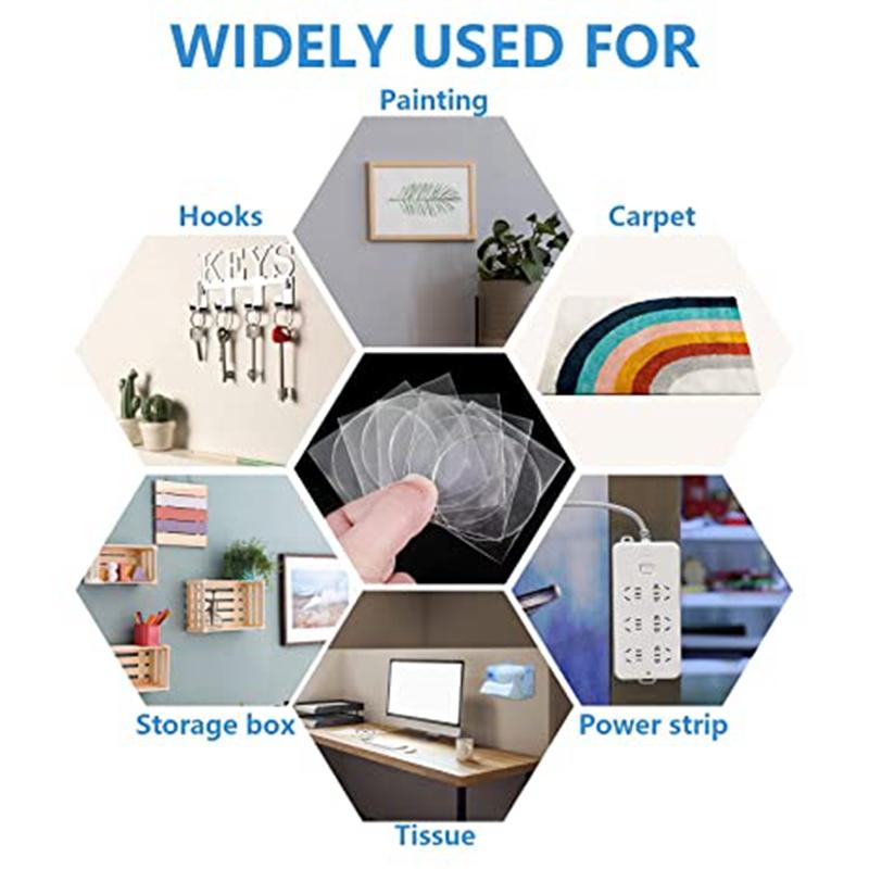 10/30/50 шт., двусторонний прозрачный клей для домашней кухни, вспомогательная паста, прочный и бесшовный крючок для плитки