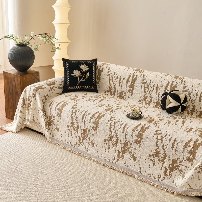 Modern Luxury Cat Proof Sofa Cover Full Coverage Thick Knit Throw Blanket