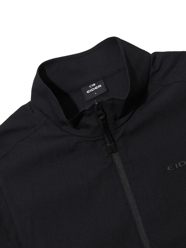 Мужская легкая куртка Eider Cooleats Air с воротником-стойкой_Черная
