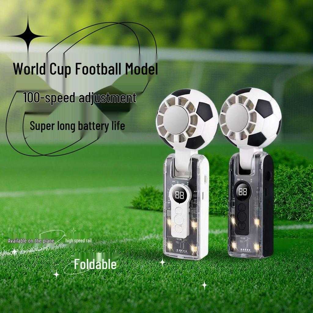 X68 World Cup Portable Folding Fan with Semiconductor Cooling