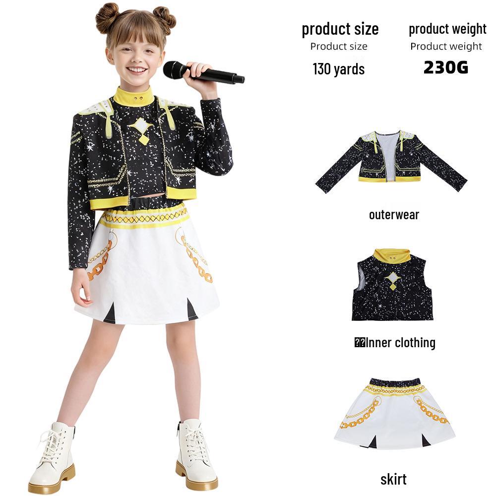K-POP Demon Hunter Girl Group Cosplay Costume for Kids - Superstar Rumizzoi Collection
