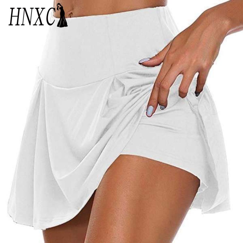 HNXC 13 цветов Женская мода Повседневная Однотонная с принтом Летняя Весенняя Юбка