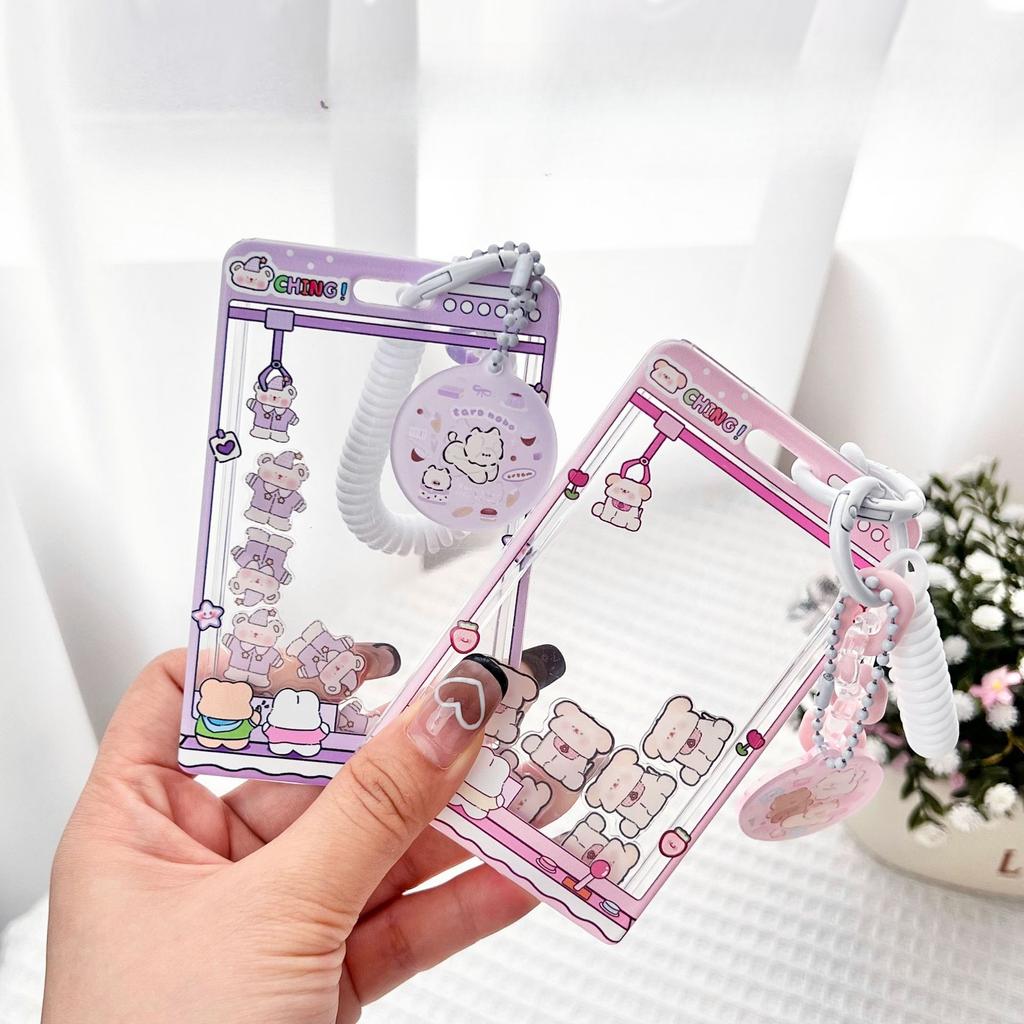 Милый креативный дизайн, забавный держатель для фотокарт Kpop, милый мультяшный держатель для студенческого удостоверения личности, чехол для семейного фотодержателя для друзей