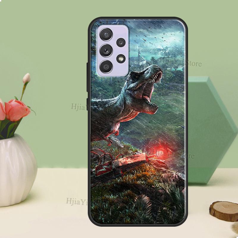 Jurassic Dinosaur Case For Samsung A54 A34 A24 A14 A51 A71 A12 A22 A32 A52 A72 A73 A33 A53 A13 Back Cover