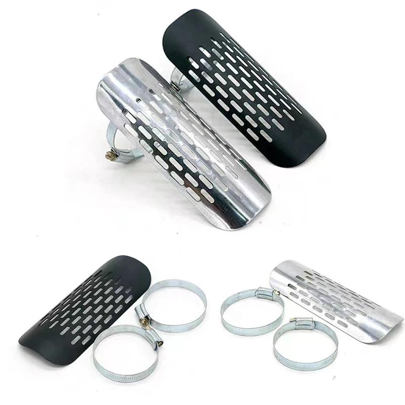 Motorcycle Exhaust Muffler Pipe Heat Shield Guard Protector Accessories Universal For Harley Honda Yamaha Custom