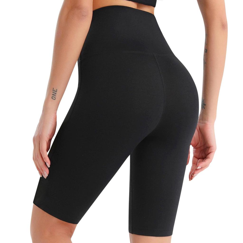 Женские спортивные шорты для йоги Брюки базового слоя Высокая талия Колготки для подтяжки бедер Пилатес Тренировки для девочек Тренировки в тренажерном зале Фитнес Бег Быстросохнущие