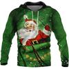Christmas 3d Printed Sweater Autumn Santa Claus Fashion Shirts For Men Holiday Clothing Hoodies Men Clothing Streetwear