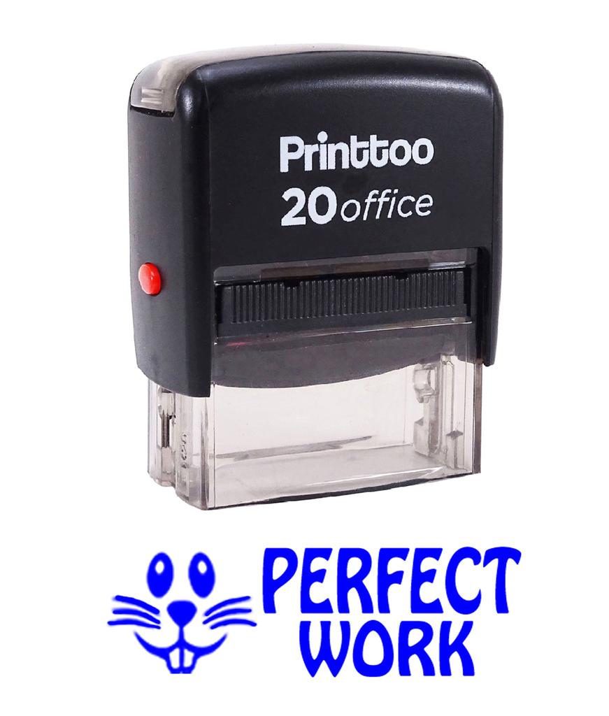 Printtoo PERFECT WORK Self Inking Rubber Stamp Office Стационарные на заказ