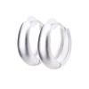 LOKUMI Серьги-кольца из платины 900 пробы, Япония, Платина, Пуссеты, Pt900, Гипоаллергенные, Кольца, Серьги, Без застежки, Одно касание, Пуссеты, Круглые, Маленькие,