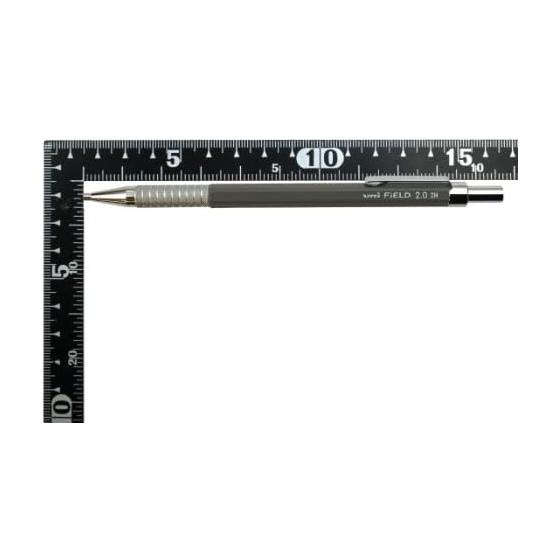 Механический карандаш Mitsubishi Pencil Field 2, 2,0 мм, HB, с накатанной металлической рукояткой, грифель uni