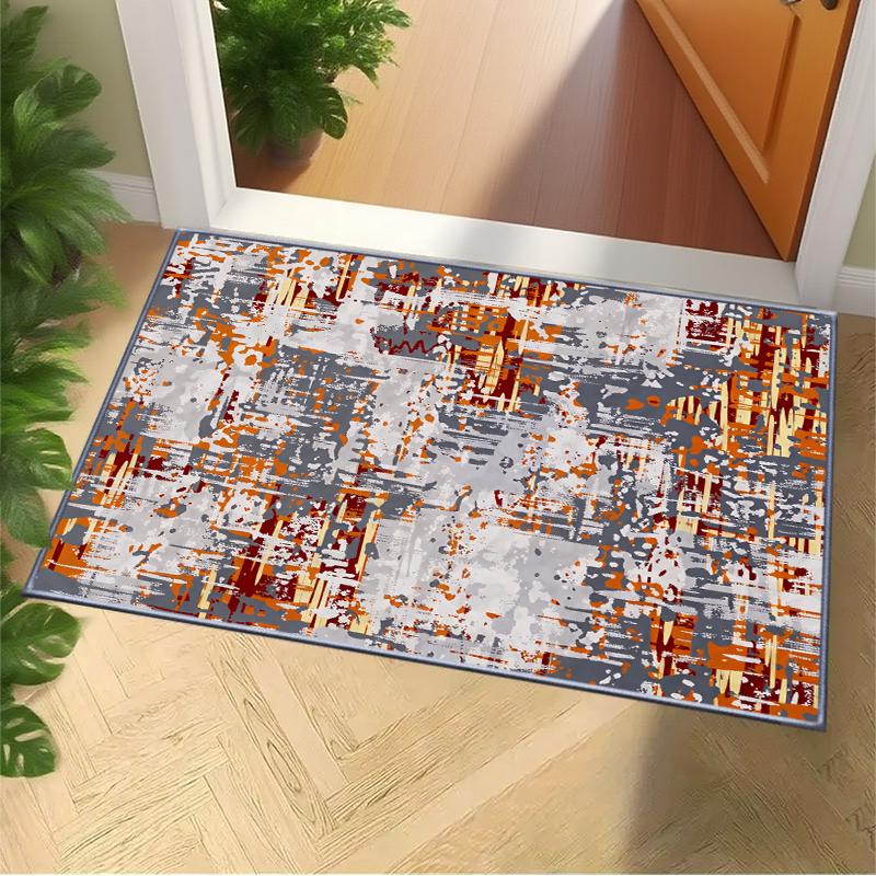 Bohemian Patchwork Pattern Carpet, Entrance Entrance Rug, Wear-resistant, Non-slip and Easy-to-clean Soft Carpet