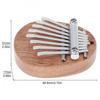 Mini 8 Key Kalimba Water Drop Shape Thumb Piano Mbira Hanging Decoration Instrument