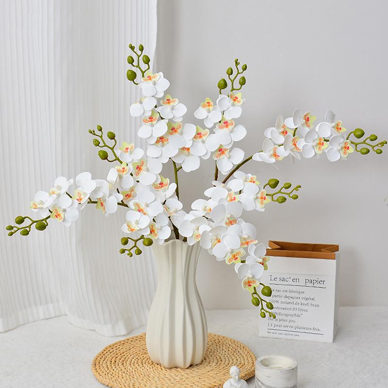 Artificial Phalaenopsis Fake Flower Branches Home Decoration Wedding Floral Materials Banquet Event Props