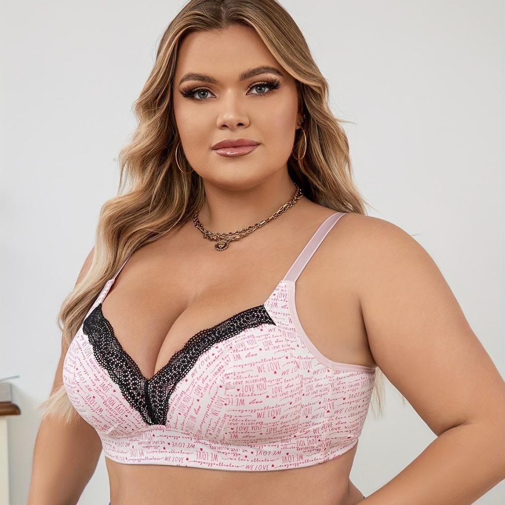 Sexy Lace Plus Size Adjustable Bra Sexy Push Up Camisole Bra