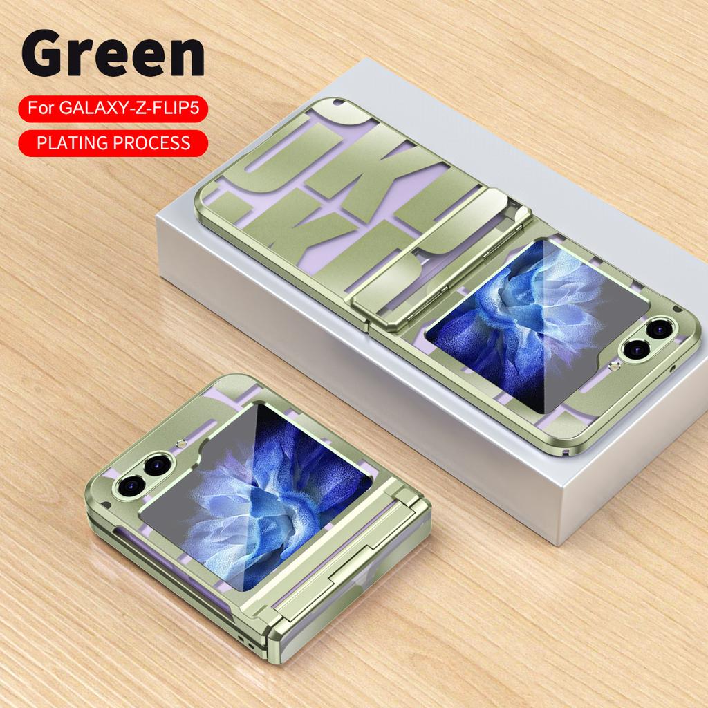 Transparent Hinge Case For Samsung Galaxy Z Flip 6 5 4 3 Lovely Full-wrap Drop-proof Cover For Galaxy Z Flip6 Flip5 Flip4 Flip3