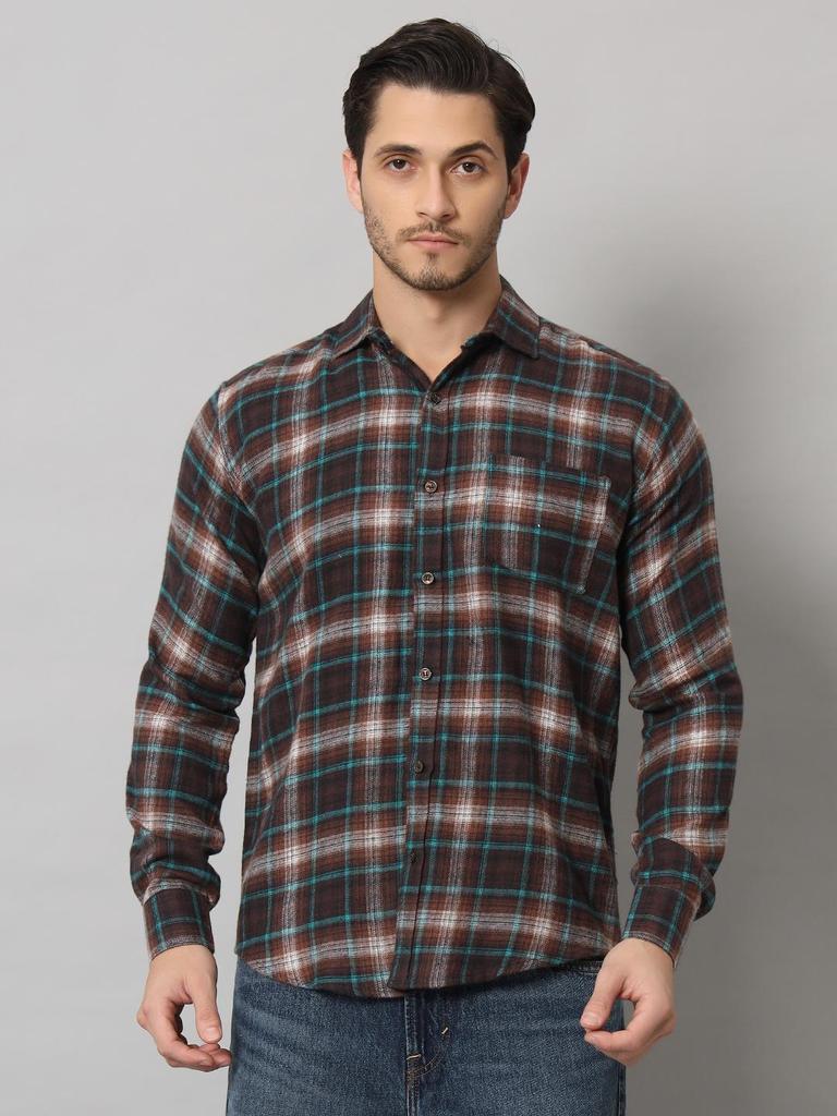 Bigreams Мужская фланелевая рубашка в клетку из 100% хлопка, окрашенная в пряжу, для рубашки с длинным рукавом