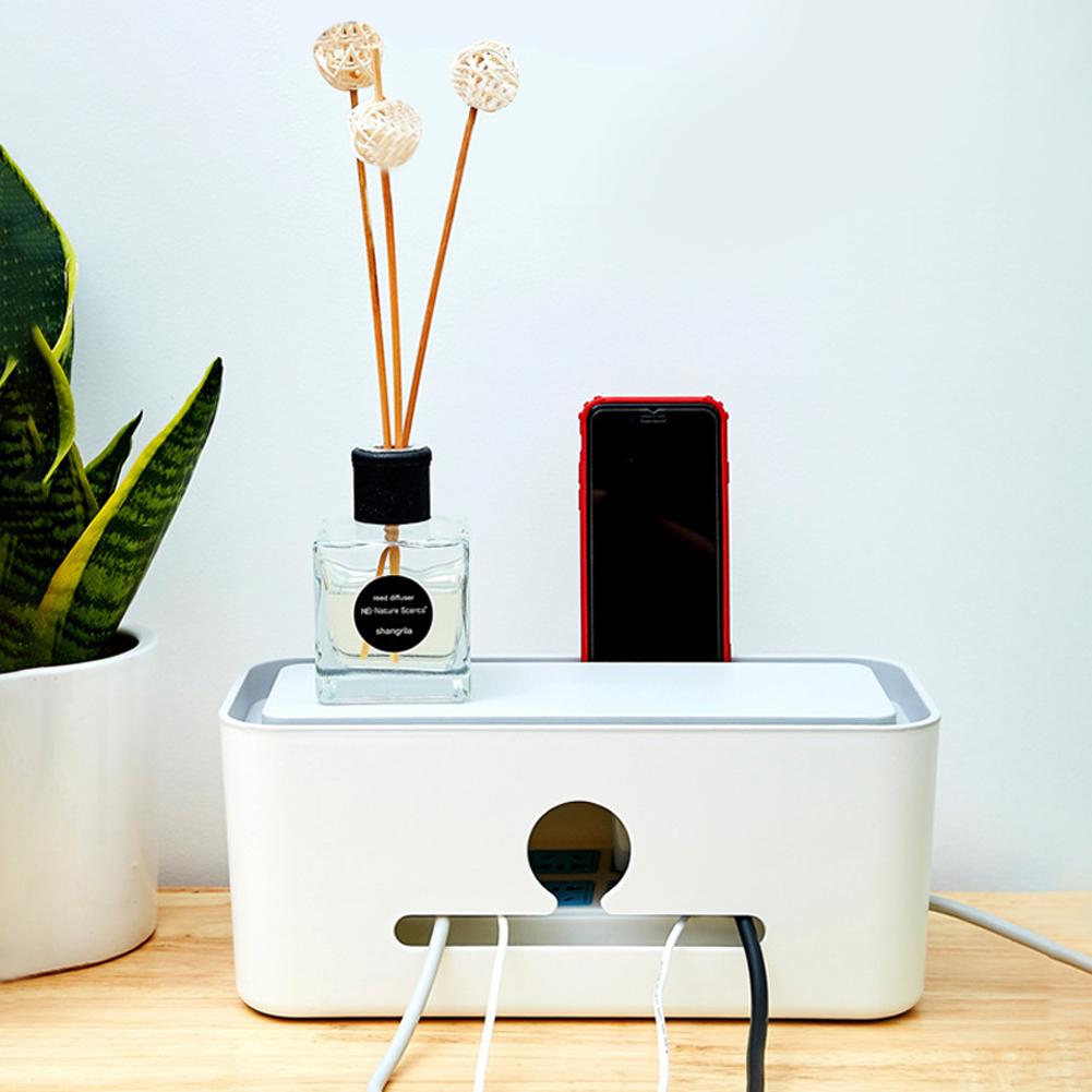Power Cord Plug Board Storage Box Charger Computer Power Plug-in Cable Storage Box