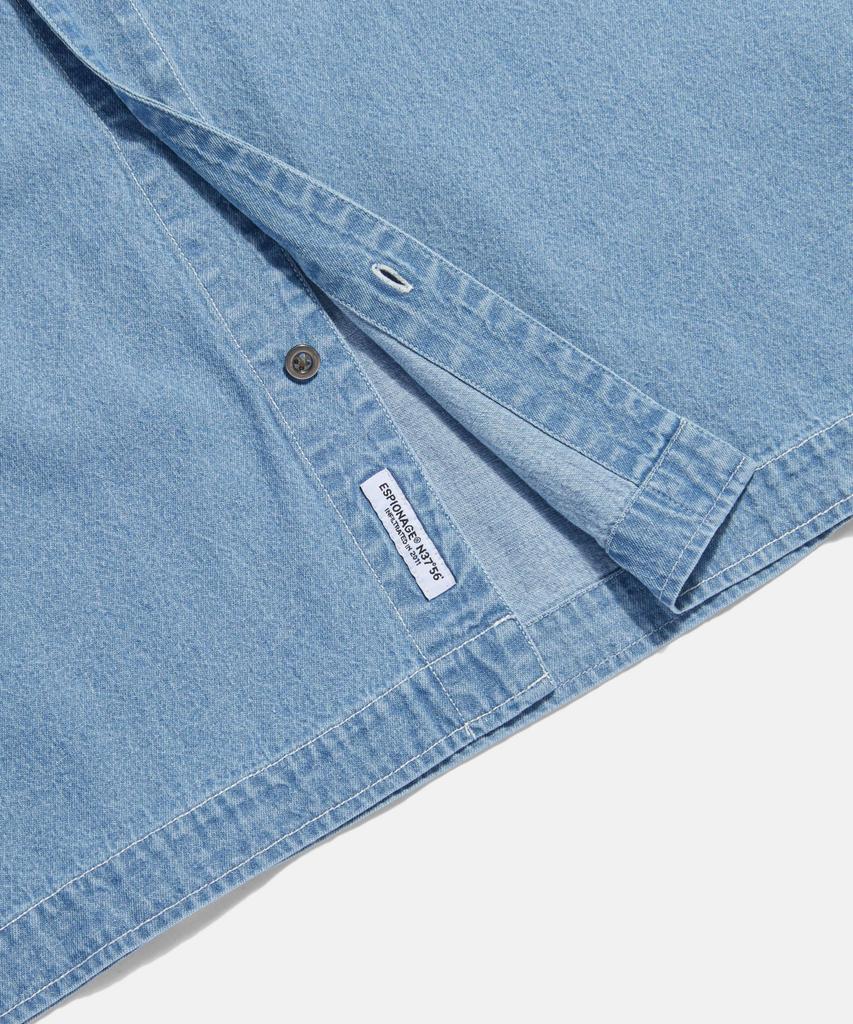 ESPIONAGE Denim Trucker S/S Shirt Light Indigo