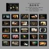 50sheets/book Creative Retro Street View Aesthetic Stickers Cute Mini Stickers Book DIY Scrapbooking Decorative Materials