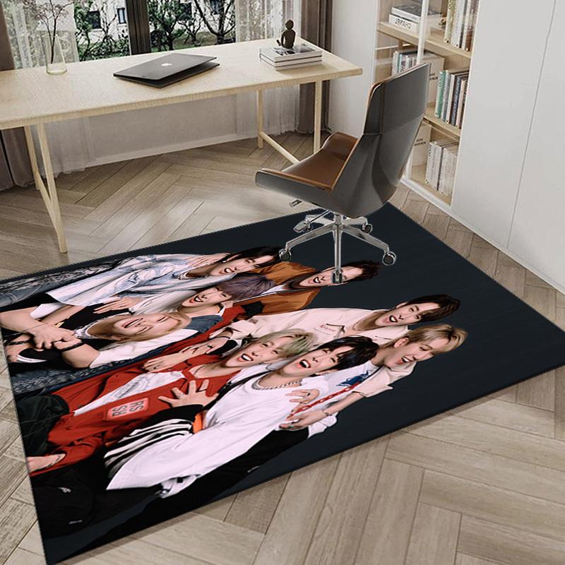 Kpop Stray Carpet, Chair Rug,Rug for Office Bedroom living rooms, Doormat decor Fan Gift Christmas Gift