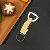 Stainless Steel Bottle Opener with Wooden Handle - Multi-Functional 3-in-1 Tool for Wine, Beer, and Cans.