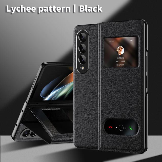 Кожаный деловой чехол с защитой от падения для Samsung Galaxy Z Fold4 5g Fold 4 Fold2 Fold3 Fold 3 2, чехлы для Samsung Z Fold4