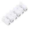 100pcs 10A 220V 2 Pin Cable Connector ,Block Spring Clamp Terminal Push Quick Wire Cable Connector White Wiring Terminal