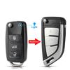 Чехол-брелок для ключа автомобиля для Vw B5 для Volkswagen Beetle Caddy Passat Golf Jetta Polo Scirocco Tiguan Touran Skoda Seat Корпус