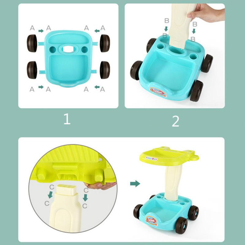 1 коробка, пластиковый детский набор игрушек для моделирования, ролевые игры, развитие хороших привычек, пылесос