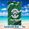 Beach Towel Custom Name Text, Quick Dry Large Towel For Beach HomeHibernian FC