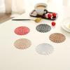 4PCS Hollow Out Spider Web Coaster PVC Cup Mat Easy To Clean Tableware Heat-Insulating Mat  Party