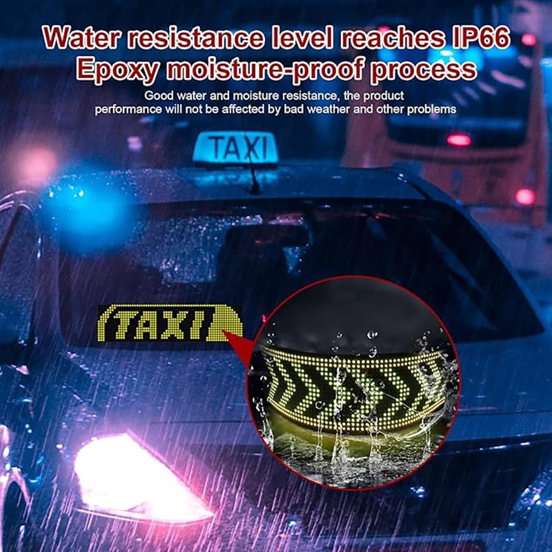 Demon Eyes Car RGB LED Car Sign Animation LED Matrix Pixel Panel DIY Programmable App Control LED Panel Flexible Display Light