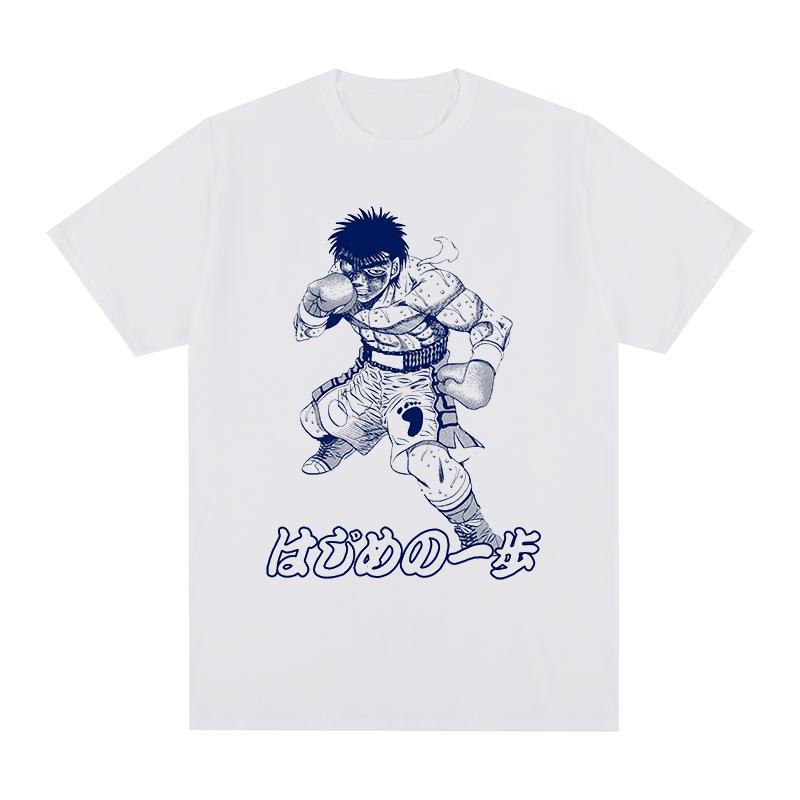 Hajime No Ippo Makunouchi Ippo T-shirt Vintage 90s Summer Fashion Cotton Men New TEE TSHIRT Womens Tops