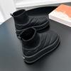 Snow Boots Women's 2024 New Winter Short Tube Warm, Piled and Thickened Knitted High-top Thick-soled Cotton Shoes HZ001