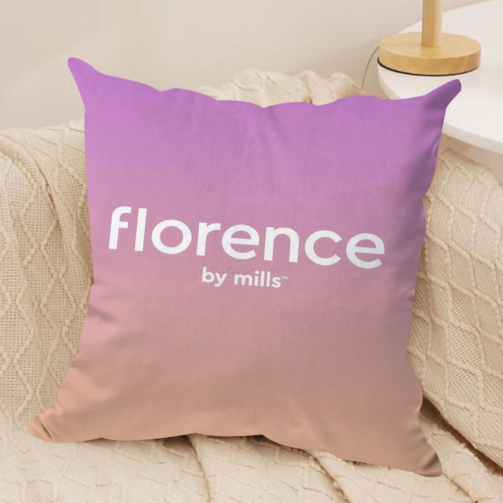 Fashion FFlorence By mMills Cushion Cover Short plush Doublesided Print Square Throw Pillow Covers Sofa Home Cushion Decor